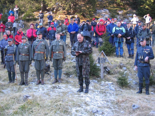 Army chaplain having a rite
