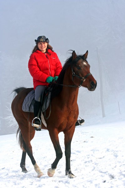 Jaz in Rabiaa, žegnanje konj na Selah 2007