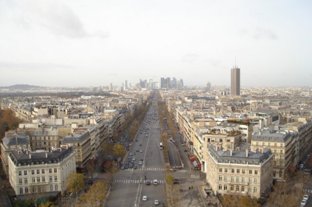 Pogled z slavologa zmage (Arc-de-Triomphe)