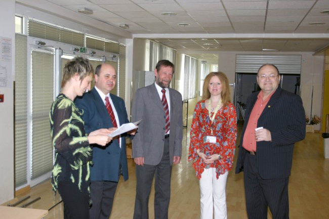 (z leve) TinaJurkovič, Jože Levstek, Jože Lampe, Klavdija Križ Potisk, Dominik Knavs