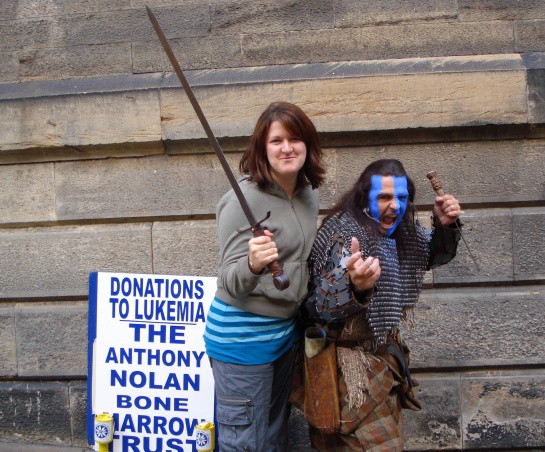 Pogumno srce...jaz in William Wallace :)