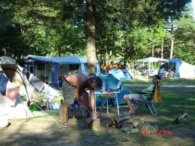 in campsite
