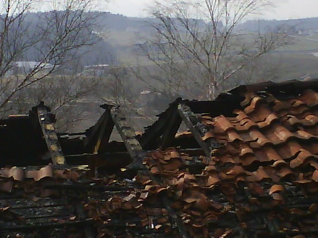 Požar stanovanjske hiše - Žekar 1.3.2009  - foto povečava