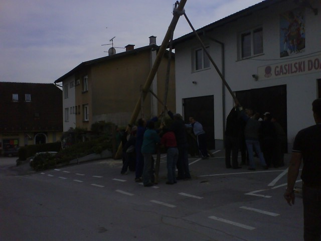 Postavljanje mlaja - 2009 - foto