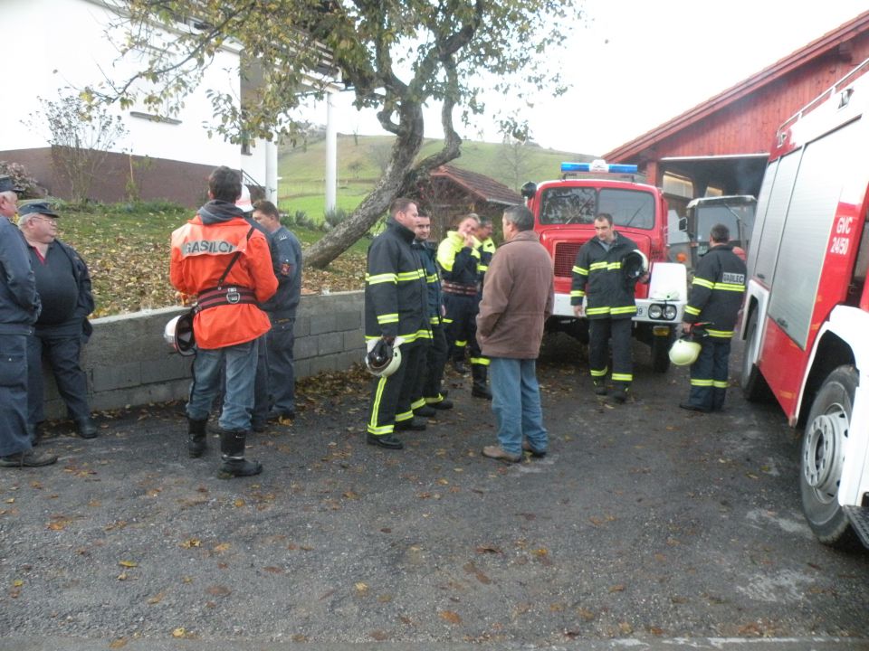 Društvena gasilska vaja - november 2009 - foto povečava