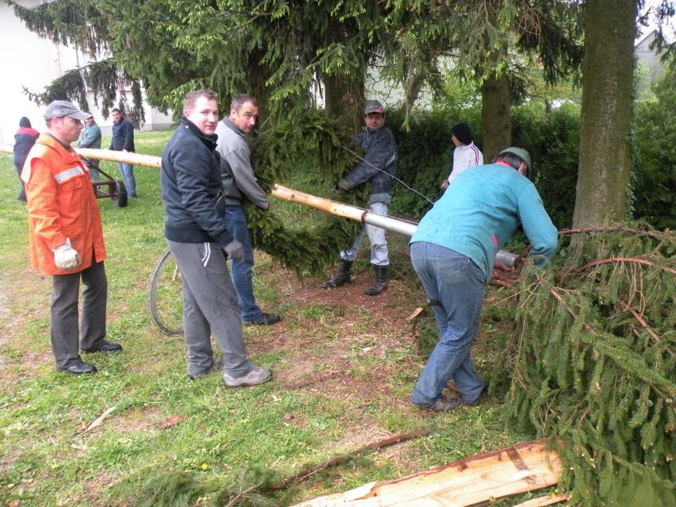 Postavljanje mlaja na Ponikvi 2011 - foto povečava