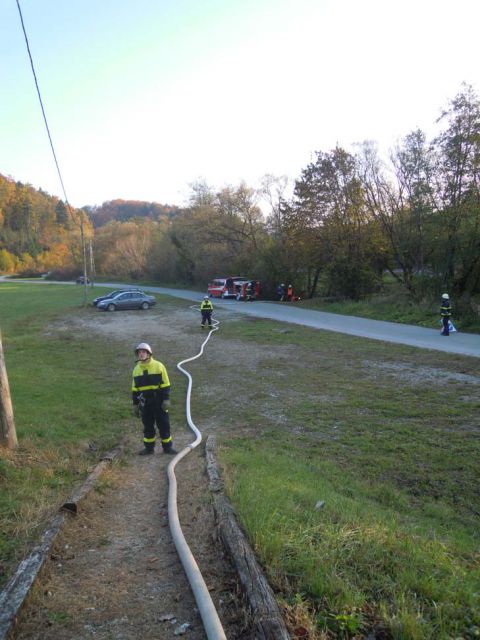 Vaja PGD Ponikva - Požar v Slomškovi hiši - foto