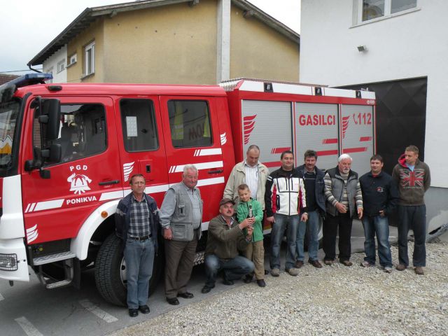 Prihod novega vozila GVC 16/25 na Ponikvo - foto