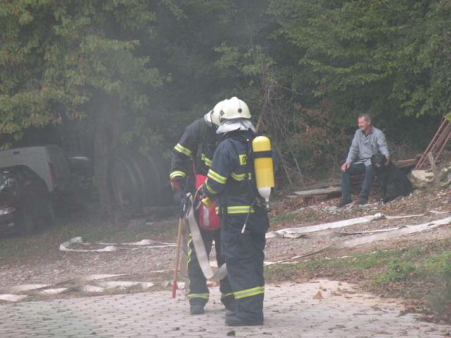 Taktična vaja 2012 - Požar na zidanici  - foto