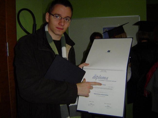 Diploma - foto povečava