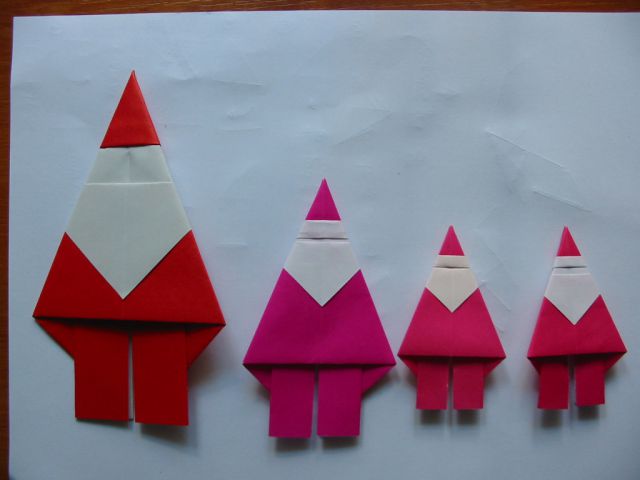 Origami božiček