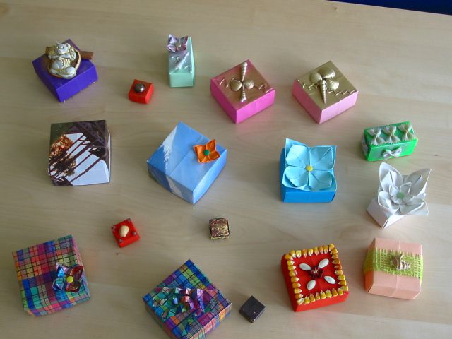 Origami darilne škatlice