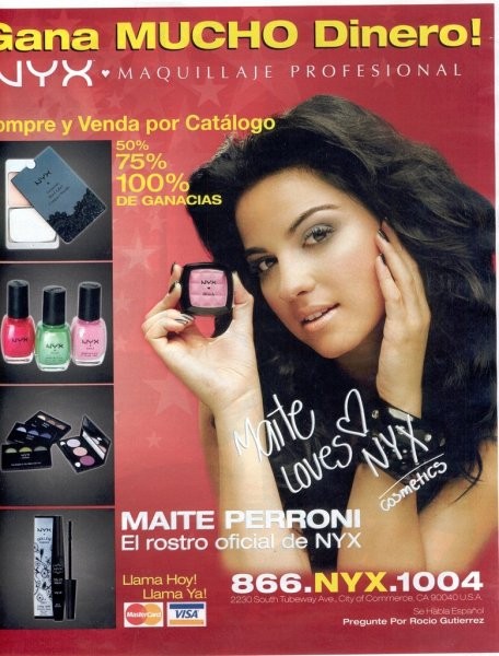 Reklama za  kozmetično družbo NYX Cosmetics - foto