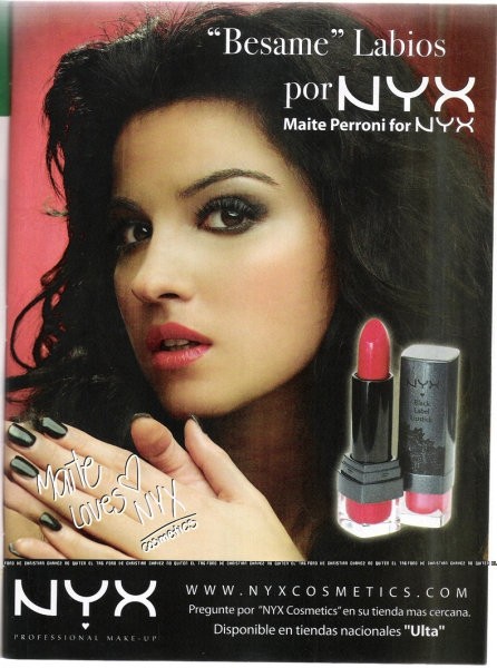 Reklama za  kozmetično družbo NYX Cosmetics - foto povečava