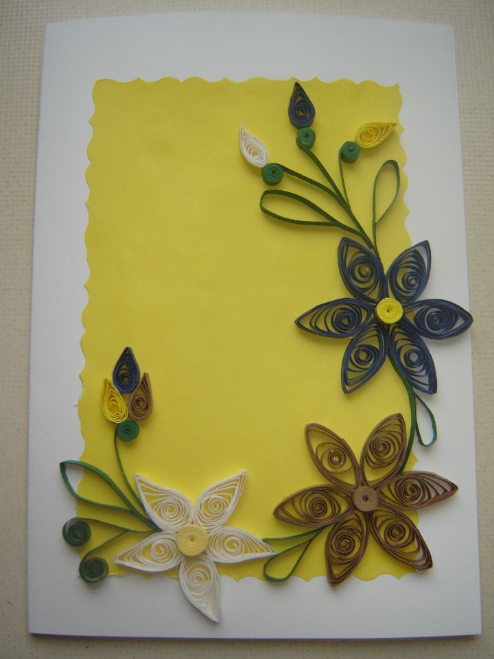 Quilling voščilnice - foto povečava