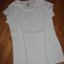 št.146-152 h&m bela majica, organic - 3€