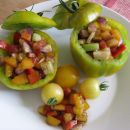 Green Bell Pepper - filled with goodies