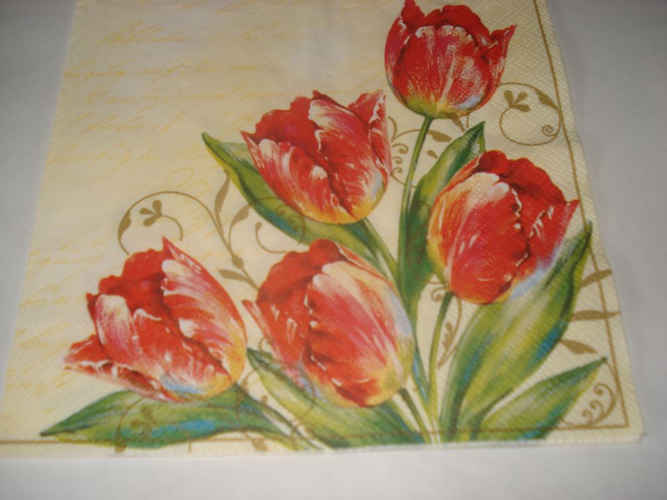 Servetki-tulipani - foto povečava