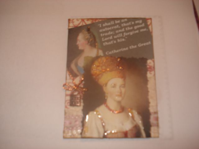 VINTAGE ATC#1-CATHERINE THE GREAT