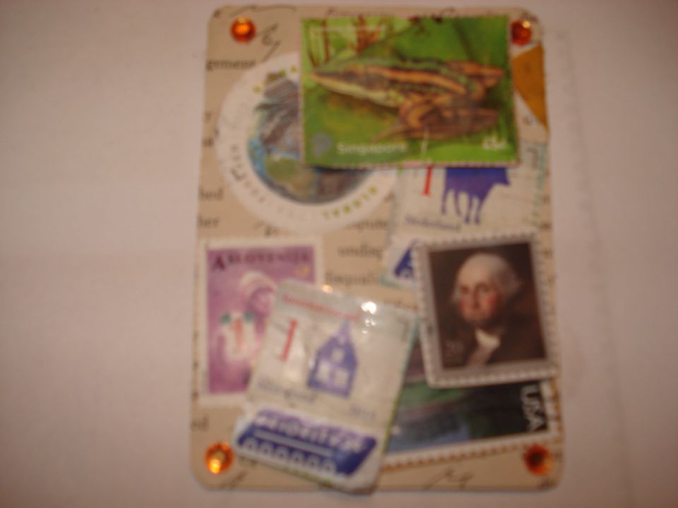 ATC POSTAGE STAMP COLLAGE#9