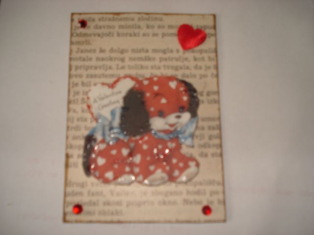 Book Page / Valentines themed