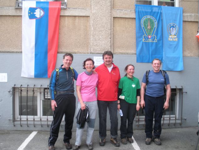 Naša ekipa Niko, Ksenija, Ivo, Kasandra in Janez