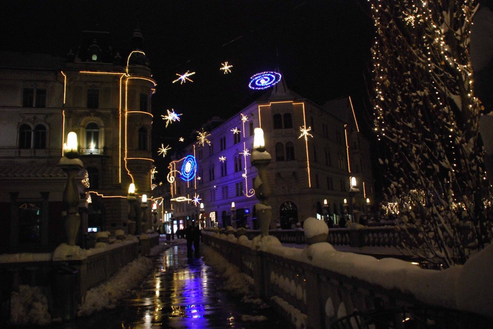 Praznična osvetlitev Ljubljane - foto povečava
