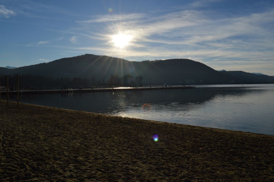 Vrbsko jezero v megli in soncu - foto povečava