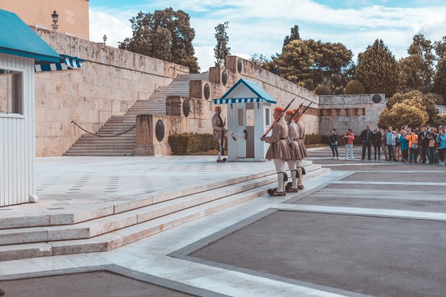 Atene- menjava straže pri parlamentu - foto