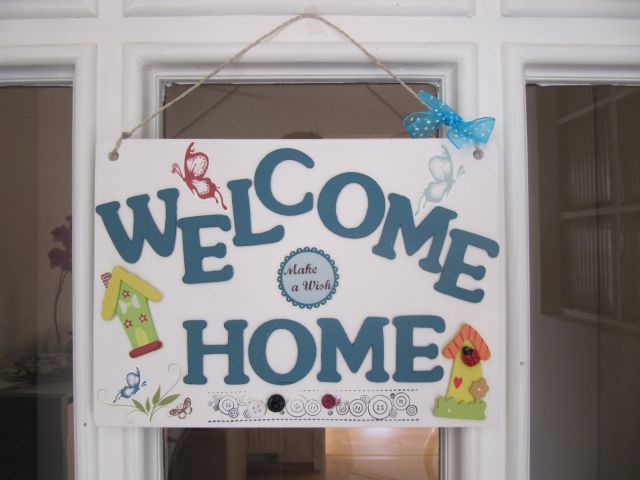Welcome home tablica