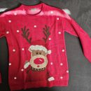 božični pulover 158-164 4€
