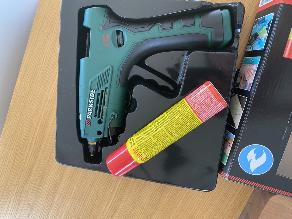 Pištola za vroče lepljenje s plinom