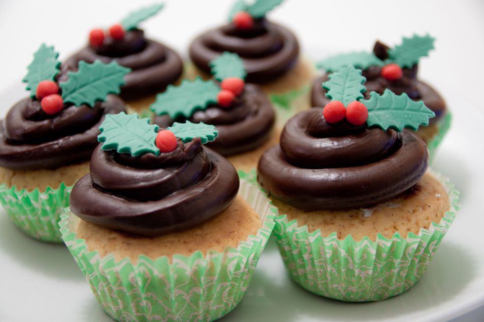 božični cupcakes