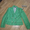 zelen blazer zara, m
