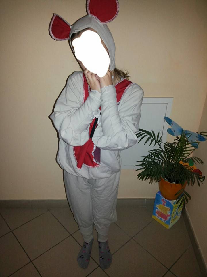 Kostum miška 5 let+  -za punce in fante