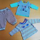 fantek št. 68, 2x majčka, hlače = komplet 2,5 eur