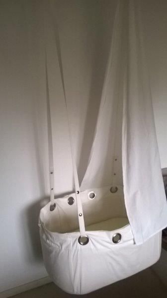 Unikatna viseča posteljica, zibka, 135eur - foto