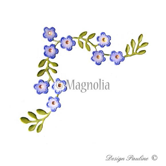 Magnolia šablone - štampiljke - foto povečava