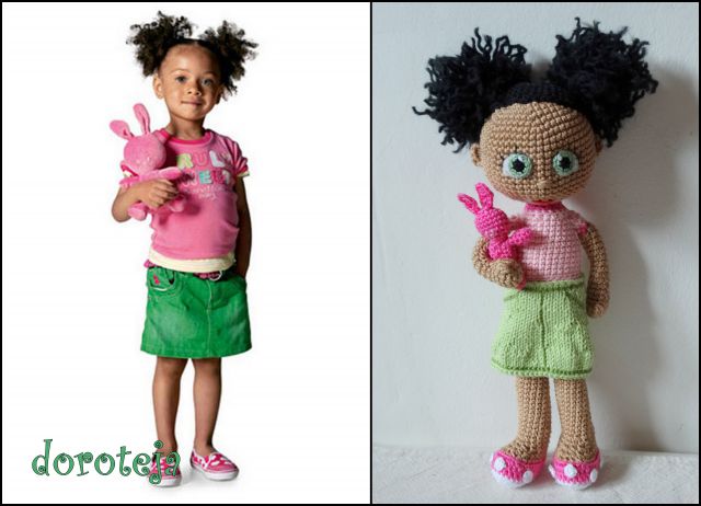 Lutka izdelana po podobi prave punčke