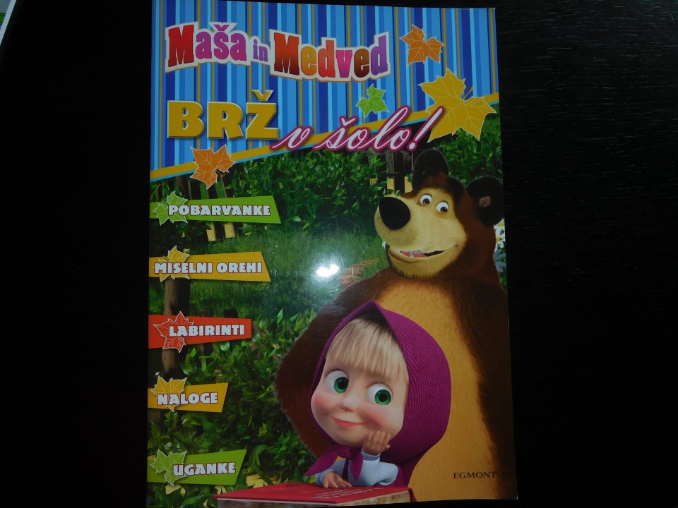 Maša in medved  pobarvanke, naloge... - 0,50 eur