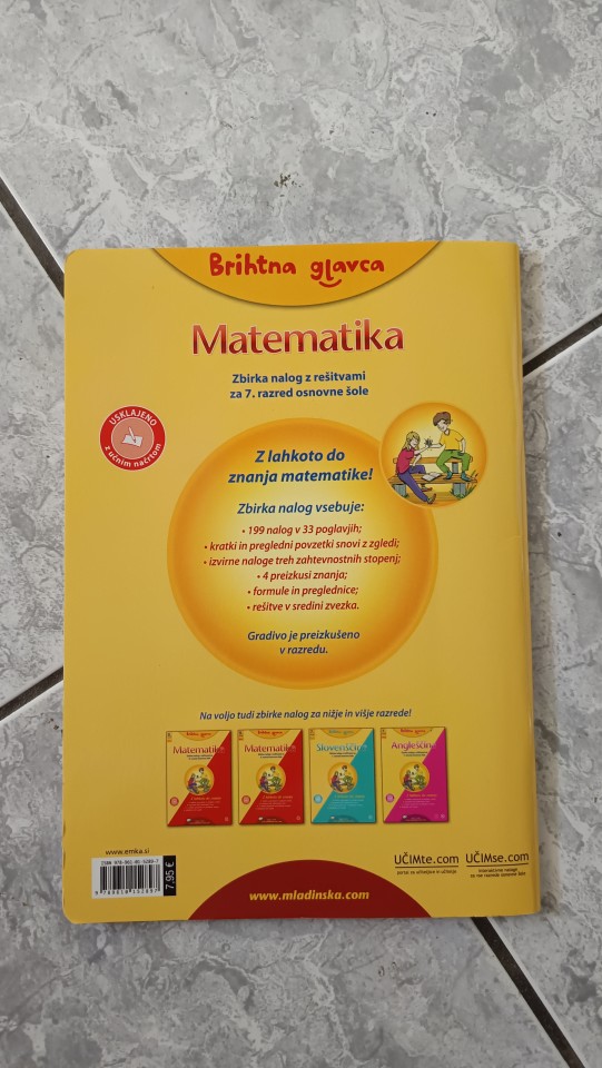 Brihtna glavca matematika 7 - 5,50 eur