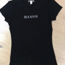 črna majica Mango, S