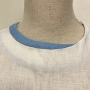 poletna obleka, detail ovratnik