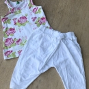 hlače Zara, 104; top Benetton 100