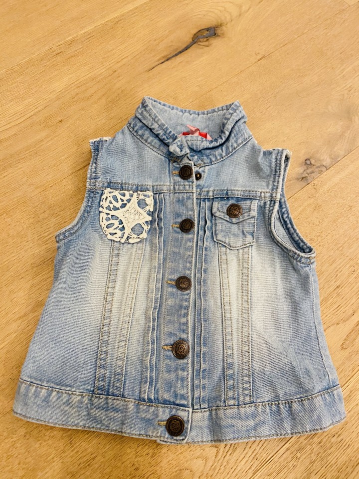 jeans brezrokavnik, 116