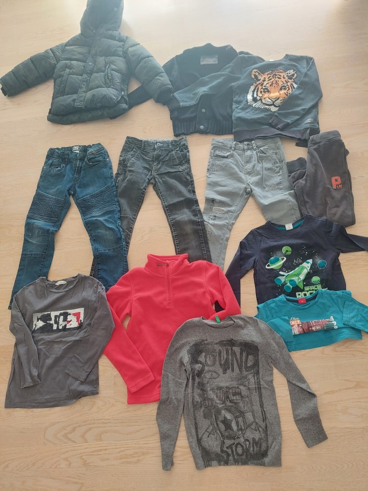 122-128 komplet 15€ Zara Okaidi S'Oliver