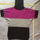 Tanek pulover kratek rokav, velikost S 36