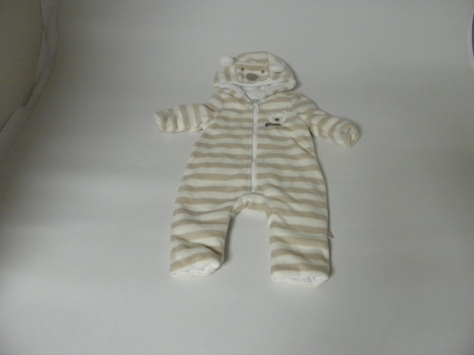 Topel podložen flis pajac F&F newborn,6,90E