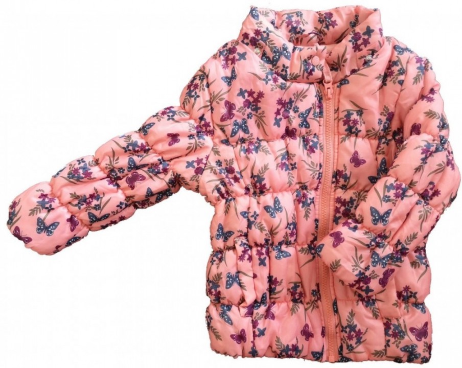 Roza zimska jaknica z rožami in metulji Cherokee 2-3 leta,9,90E