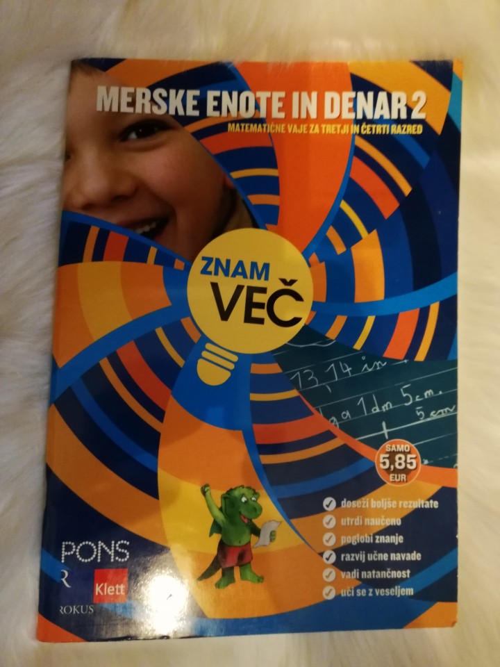 Merske enote in denar 2 - 3. in 4. r - Znam več